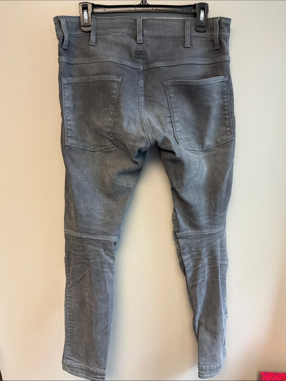 G-Star Raw 5620 3D Zip Knee Super Slim Jeans Gray 34x32 Stretch